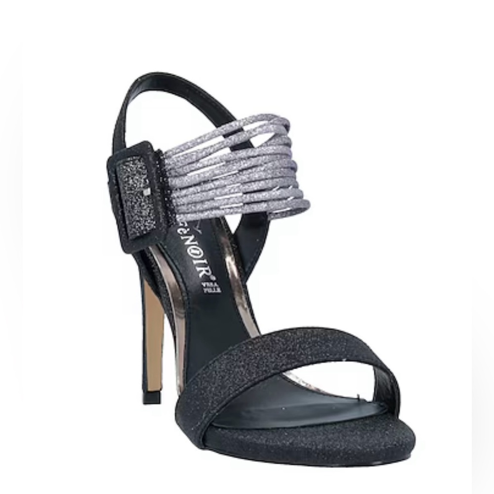 NWT CafeNoir Heeled Glitter Sandals